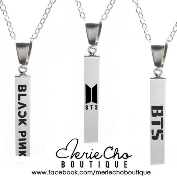 Jewelry - NEW Kpop BTS army and Black Pink necklace